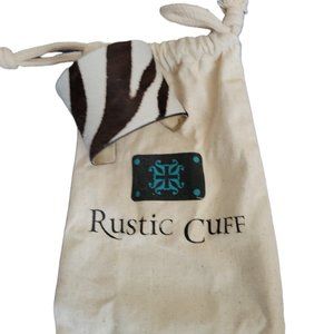 Authentic Rustic Cuff Zebra stripe metal cuff bracelet